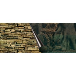 Aqua Della POSTER ARRIÈRE DE MUR ARRIÈRE ET ROCK 60x30cm