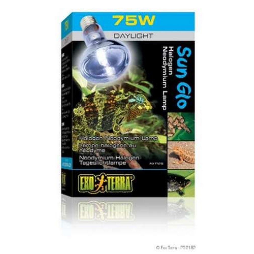 exo terra sun glo halogen daylight reptile lamp