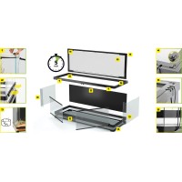 Exo Terra Vista 120 Panoramisch Terrarium Zwart 120 x 60 x 45 cm