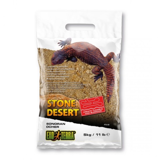 Exo Terra-PT3138-Exo Terra Stone Desert Substrate Sonoran Ocher 5kg