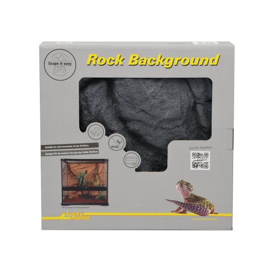 Lucky Reptile-46106-Lucky Reptile Rock Background Basalt Grey 43,3 x 43cm