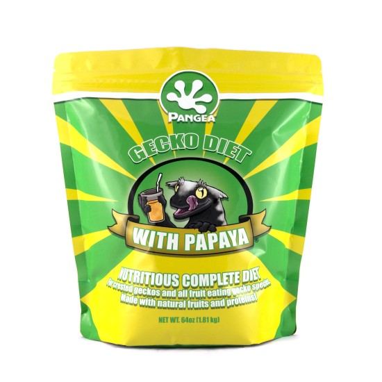 Pangea Reptile-WPFMCY-64-Pangea Fruit Mix Complete Gecko Diet  Banaan / Papaya 1,8kg
