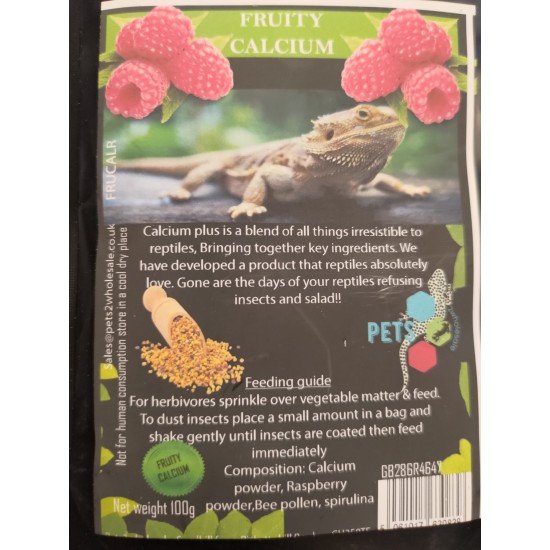 -FRUCALR-Fruity Calcium Himbeere & Bienenpollen ohne D3 100gr