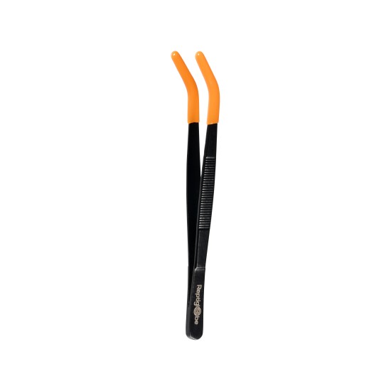 Reptiglobe-RG curved PVC Tips-Reptiglobe 16cm Tweezers Curved with PVC Tips
