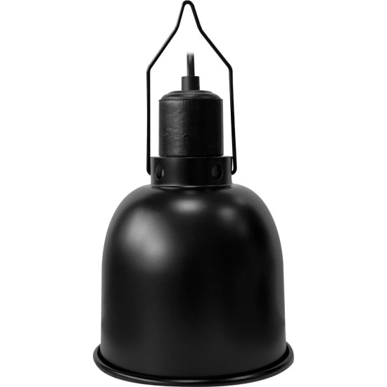 --REPTO Dome E27 Fassung 14CM Schwarz