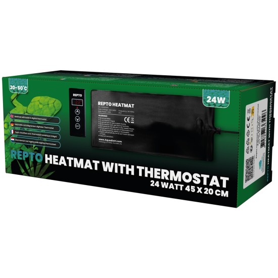 Repto-R3100365-Repto Heizmatte mit Thermostat 24W 45x20cm