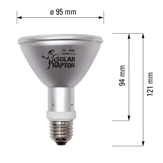 Solar Raptor-ECO10008-Solar Raptor UVB HID Lamp 35W Flood