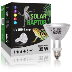 Solar Raptor UVB HID Lamp 35W Flood Solar Raptor UVB HID Lamp 35W Flood