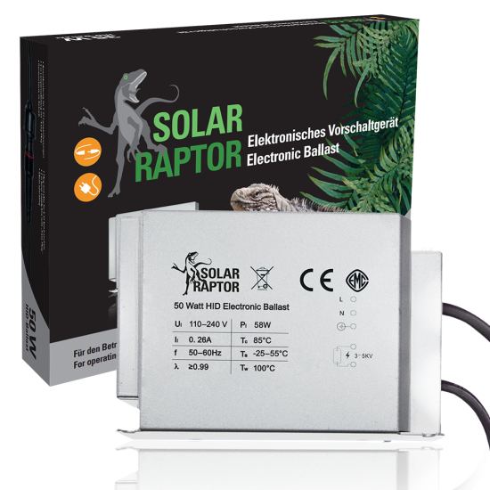 Solar Raptor-ECO10180-Solar Raptor EVG 50W voorschakelapparaat voor UVB HID lampen