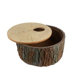 Terra Della Arbre d'abri pour reptiles brun grand Terra Della Arbre d'abri pour reptiles brun grand