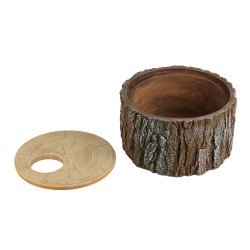 Abri pour reptiles Terra Della Arbre brun moyen Abri pour reptiles Terra Della Arbre brun moyen