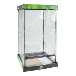 Terra Della Terrarium Glas Zwart 30x30x60cm 