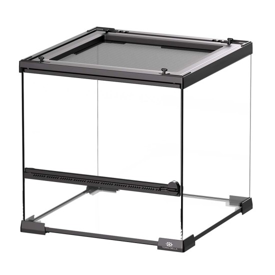 Terra Della-202/487181-Terra Della Terrarium Glas Zwart 30x30x32cm Terra Della-202/487181-Terra Della Terrarium Glas Zwart 30x30x32cm