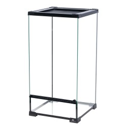 Terra Della Terrarium Glas Zwart 30x30x60cm 