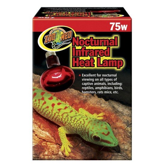 Zoo Med-RS-75E-Zoo Med Nocternal Infrared Heat Lamp 75W