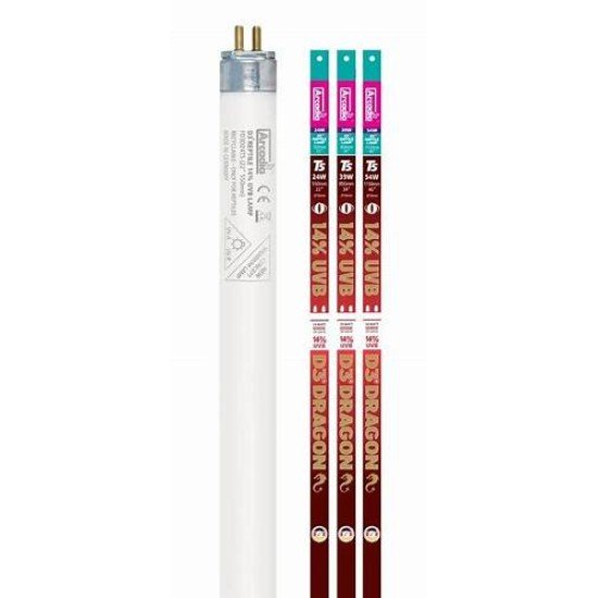 Arcadia-RFD3D24T5-Arcadia 14% D3+ Lampe pour reptiles dragon T5 24W 550 mm Arcadia-RFD3D24T5-Arcadia 14% D3+ Lampe pour reptiles dragon T5 24W 550 mm