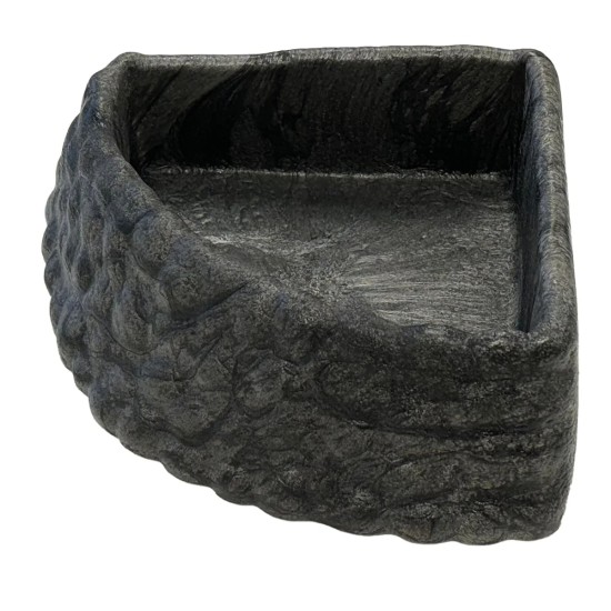 REPTO-R3100125-REPTO Deco Corner Dish Grey L